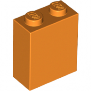 steen 1x2x2 met nophouder aan de binnenkant orange